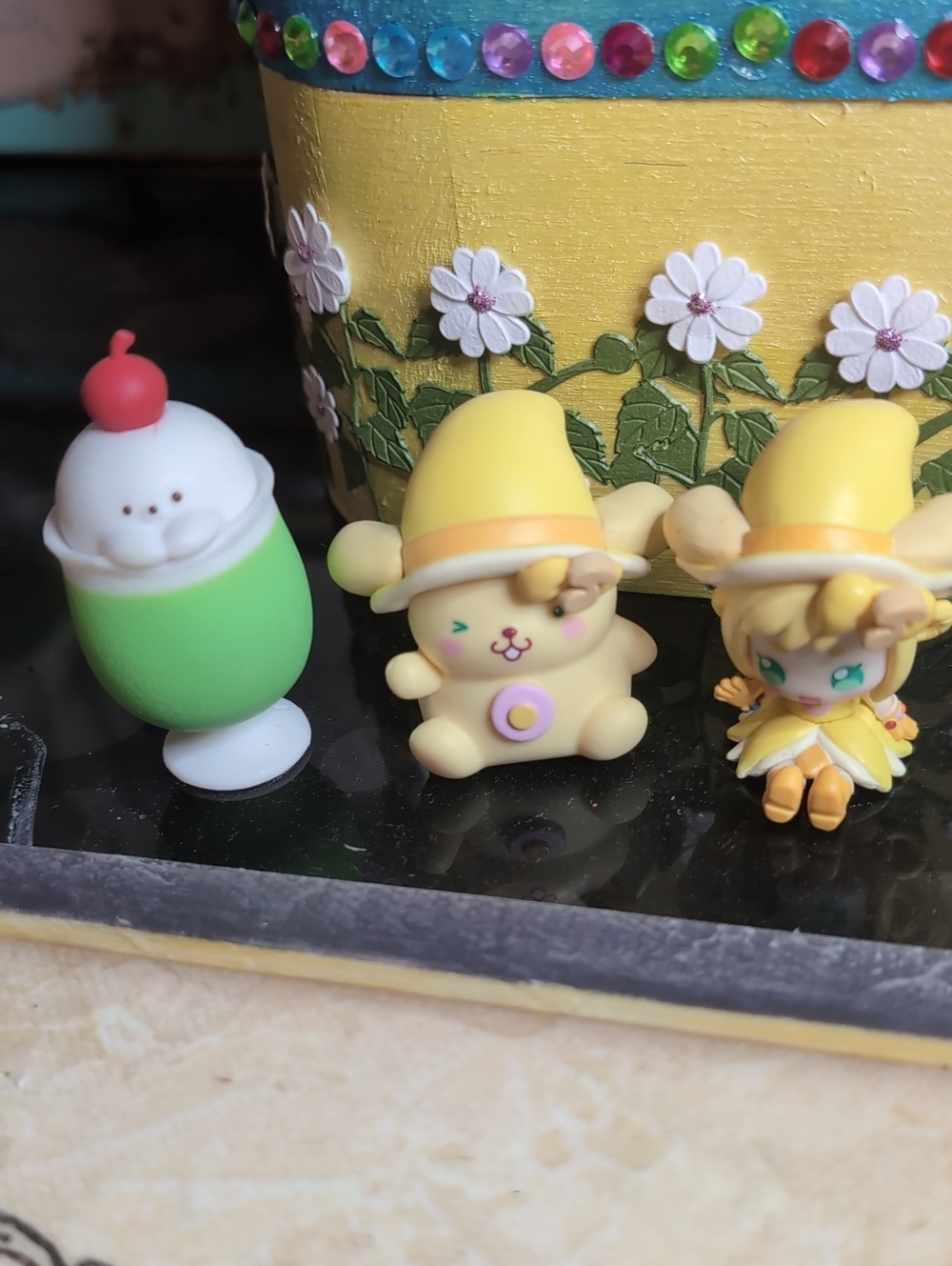 Bundle Of (3) Gashapon Mini Figures From Japan Incl. Special Sanrio Collab